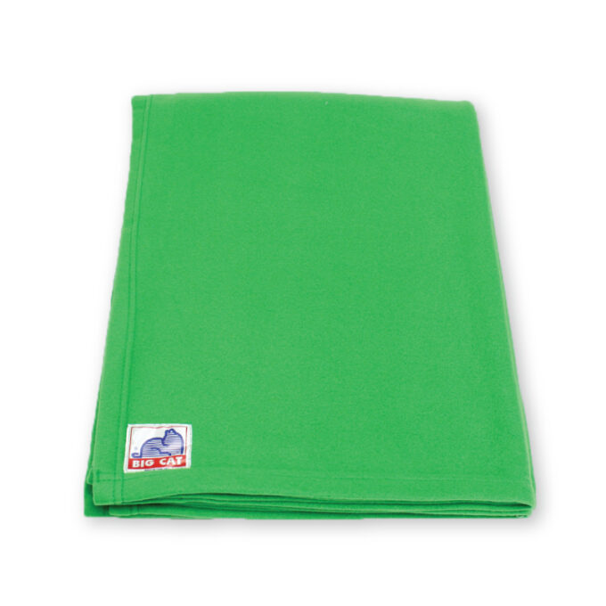 ผ้าห่มฟลีซสีเขียว