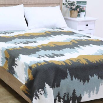 ผ้าห่มพิมพ์ลาย รุ่นอัลปาก้า ผ้าห่มหนา ผ้าห่มพรีเมี่ยม