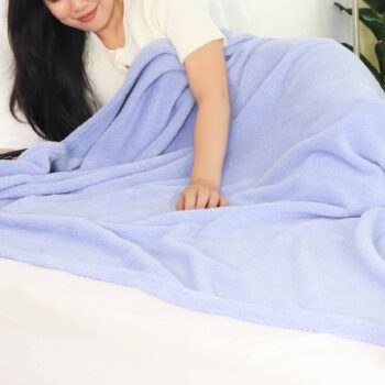 ผ้าห่มนาโน จากโรงงานผลิตผ้าห่ม รุ่นฟีโน่สีฟ้า