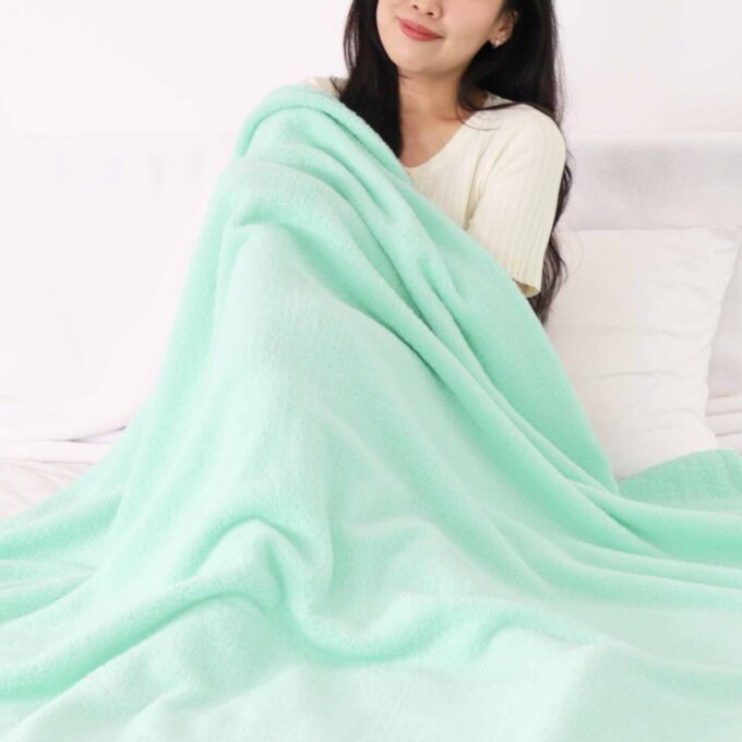 ผ้าห่มนาโน รุ่นฟีโน่ สีเขียวมินท์