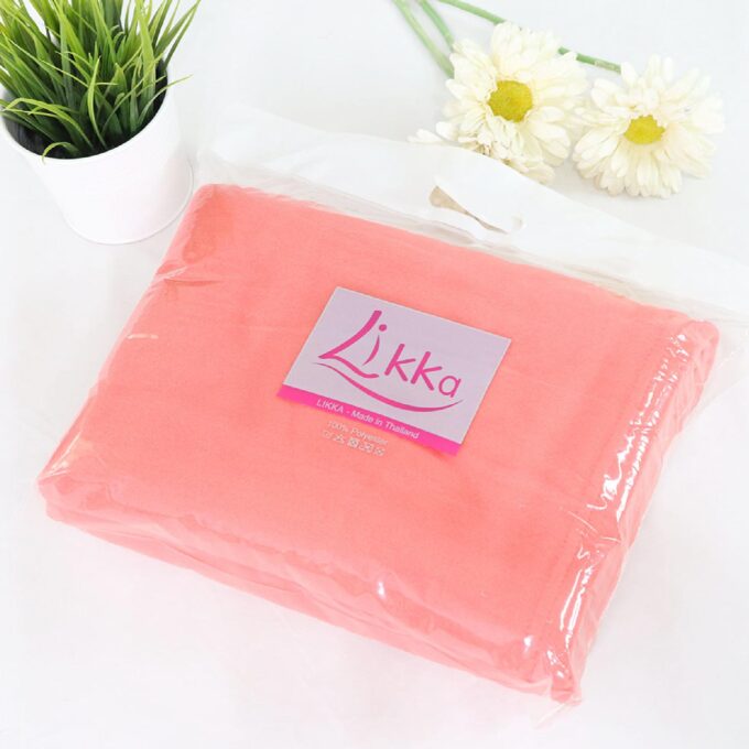 ผ้าห่มสีพื้น Likka ขายส่งผ้าห่มบริจาค ราคาโรงงาน