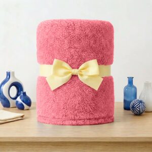 ผ้าห่มขนแกะ 5 ฟุต สีแดง Sherpa Blanket ผ้าห่มขนแกะ 5 ฟุต สีแดง Sherpa Blanket