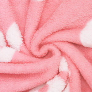 ผ้าห่มแจ๊คการ์ด 5ฟุต สีชมพู Jacquard Blanket